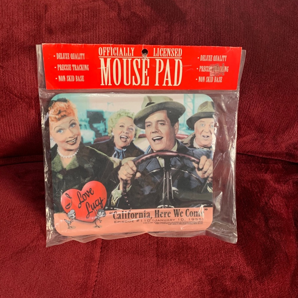 Authentic I Love Lucy mouse pad
